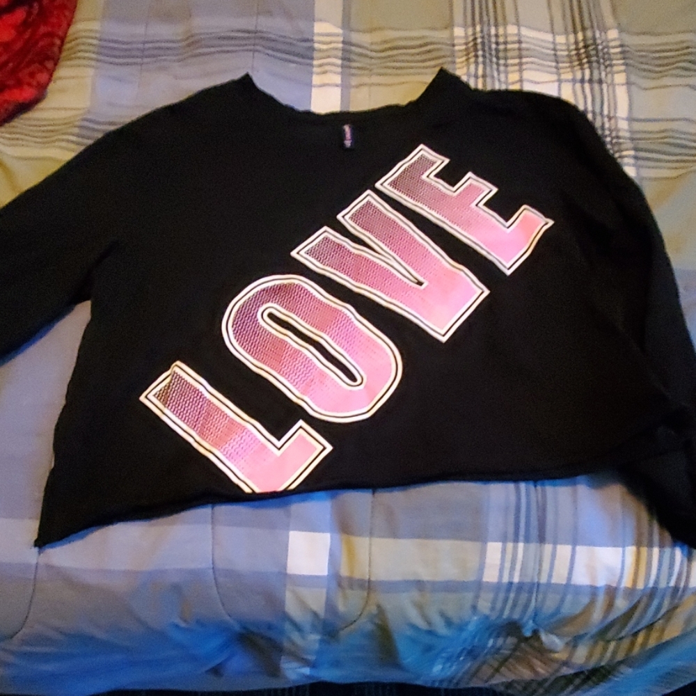 Sweatshirt cropped top 3x